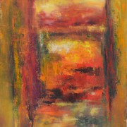2015 - Erinnerung an George Roualt, Öl auf Leinwand, 70 x 100